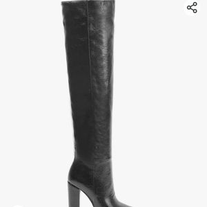 Black thigh high/over the knee boot